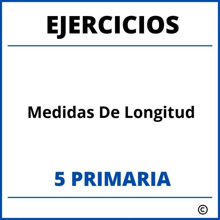 Ejercicios Longitud 5 Primaria PDF