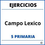 Ejercicios Campo Lexico 5 Primaria PDF