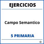 Ejercicios Campo Semantico 5 Primaria PDF