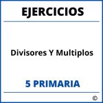 Ejercicios Divisores Y Multiplos 5 Primaria PDF