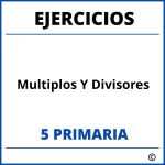 Ejercicios Multiplos Y Divisores 5 Primaria PDF