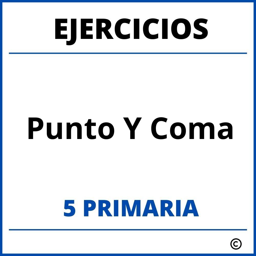 Punto Y Coma Para Quinto De Primaria - Fichas Para Imprimir