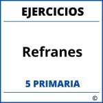 Ejercicios Refranes 5 Primaria PDF