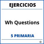 Ejercicios Wh Questions 5 Primaria PDF